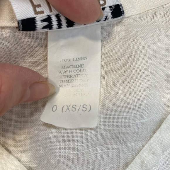 Eileen Fisher Slip On 100% Linen Midi Dress Sz Small S Beach Vacation Minimalist - Picture 3 of 8